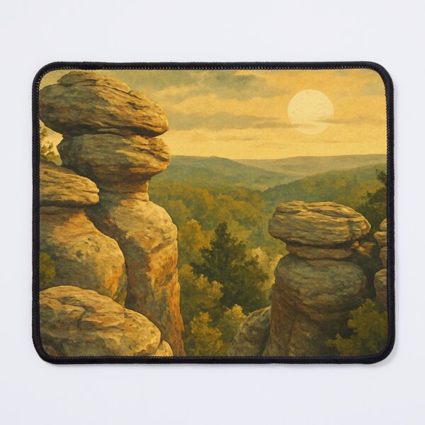 Item preview, Shawnee National Forest Sunrise Rocks, Illinois USA designed and sold by Aryabek.