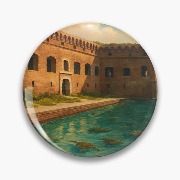 Item preview, Dry Tortugas National Park Fort and Sea Turtles, Florida USA designed and sold by Aryabek.