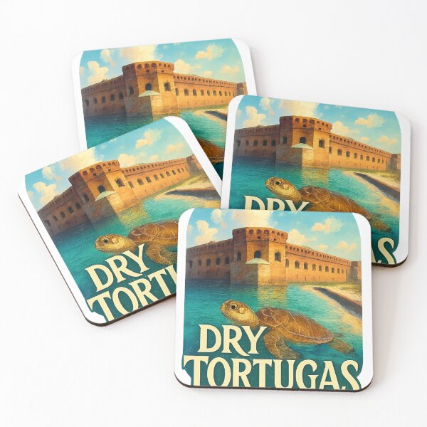 Item preview, Dry Tortugas National Park Fort and Sea Turtle Close-Up, Florida USA designed and sold by Aryabek.