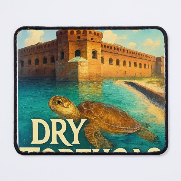 Item preview, Dry Tortugas National Park Fort and Sea Turtle Close-Up, Florida USA designed and sold by Aryabek.