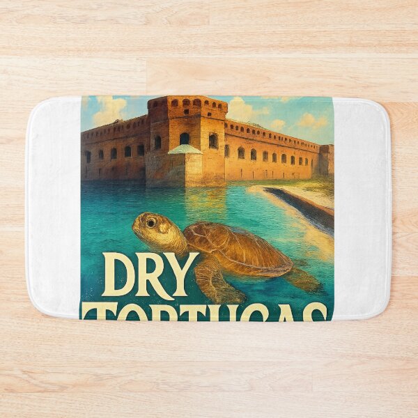 Item preview, Dry Tortugas National Park Fort and Sea Turtle Close-Up, Florida USA designed and sold by Aryabek.