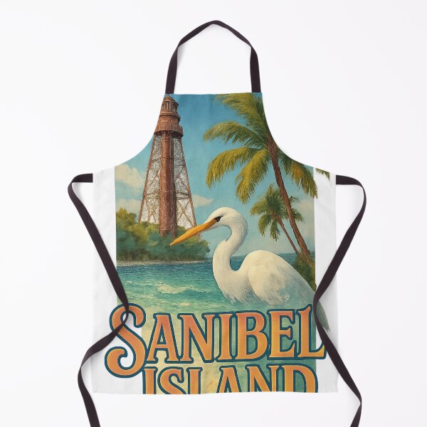 Item preview, Sanibel Island Lighthouse and Egret, Florida USA designed and sold by Aryabek.