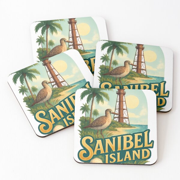 Item preview, Sanibel Island Lighthouse and Shorebird, Florida USA designed and sold by Aryabek.