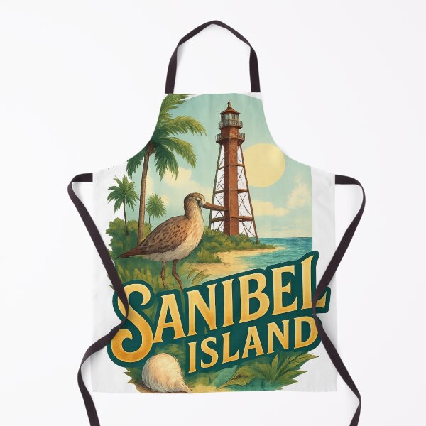 Item preview, Sanibel Island Lighthouse and Shorebird, Florida USA designed and sold by Aryabek.