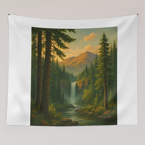 Item preview, Willamette National Forest Waterfall, Oregon USA designed and sold by Aryabek.