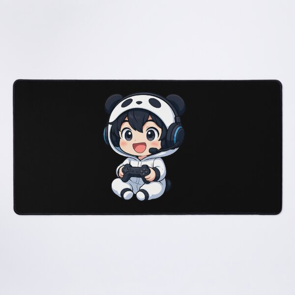 Item preview, Chibi Panda Boy Gamer – Cute Kawaii Gaming Character with Headset and Controller designed and sold by ColorSplash123.