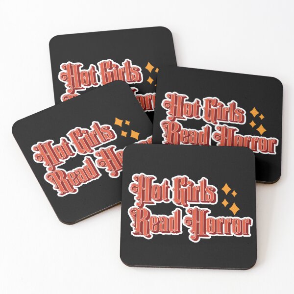 Item preview, Hot Girls Read Horror! Red colorful designed and sold by ZenReiArt.