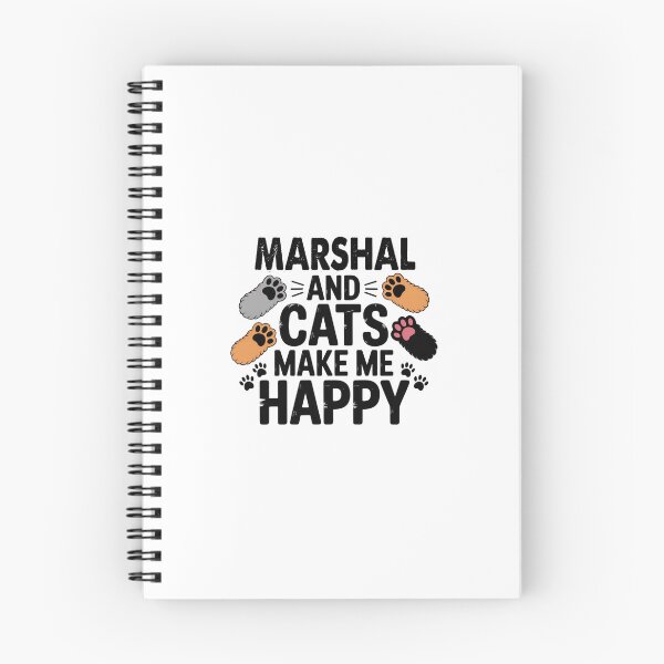 Item preview, Marshal And Cats Make Me Happy - Funny Marshal Cats Lover designed and sold by Oussinc.