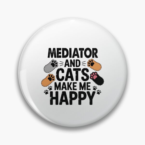 Item preview, Mediator And Cats Make Me Happy - Funny Mediator Cats Lover designed and sold by Oussinc.
