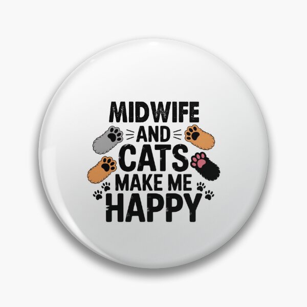 Item preview, Midwife And Cats Make Me Happy - Funny Midwife Cats Lover designed and sold by Oussinc.