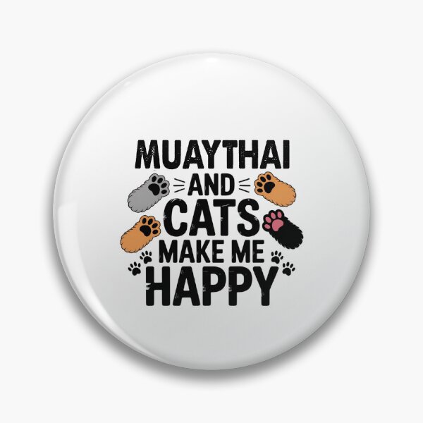 Item preview, Muaythai And Cats Make Me Happy - Funny Muaythai Cats Lover designed and sold by Oussinc.