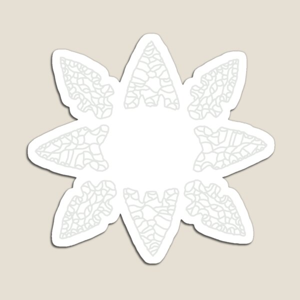 Item preview, Arrowheads Arranged in a Sun designed and sold by Trowel-Tales.