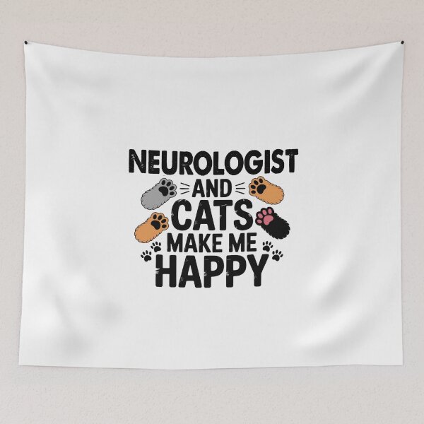 Item preview, Neurologist And Cats Make Me Happy - Funny Neurologist Cats Lover designed and sold by Oussinc.