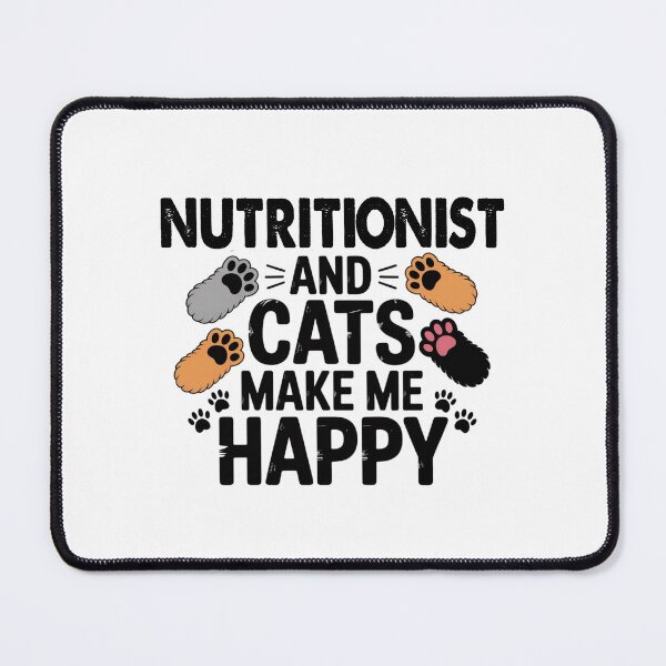 Item preview, Nutritionist And Cats Make Me Happy - Funny Nutritionist Cats Lover designed and sold by Oussinc.