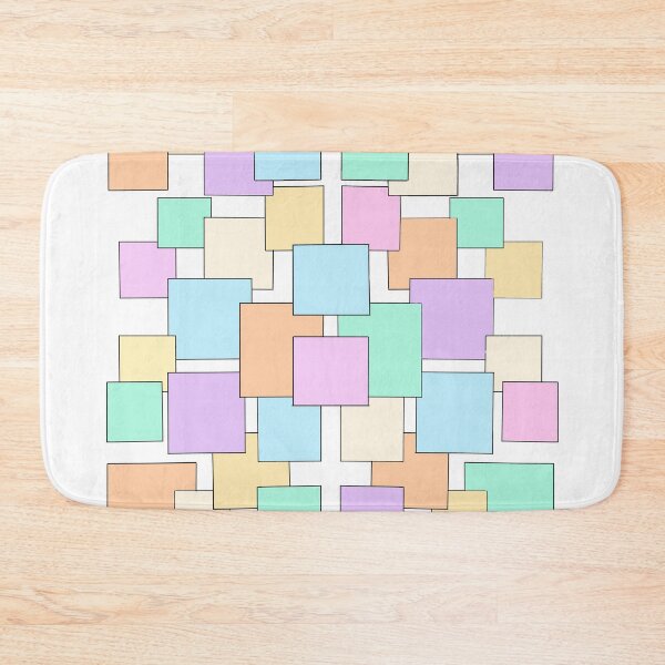 Item preview, Pastel abstract geometric squares modern minimalist art designed and sold by Jjc59.