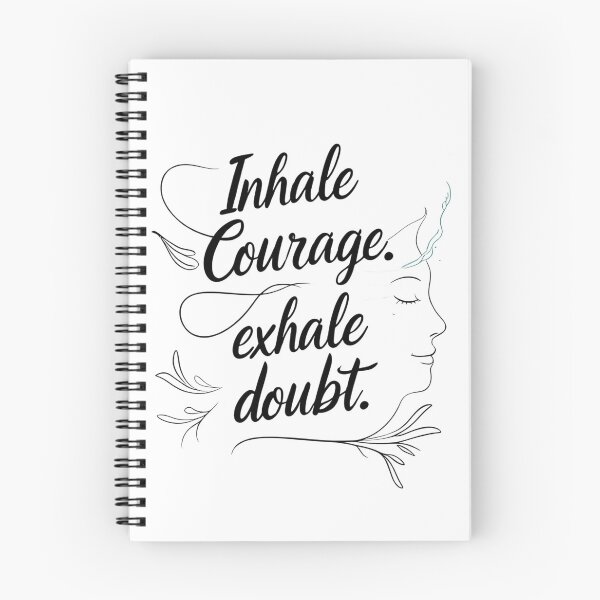 Item preview, Inhale Courage, Exhale Doubt — Calming Inspirational Quote designed and sold by SDesignsUSA.
