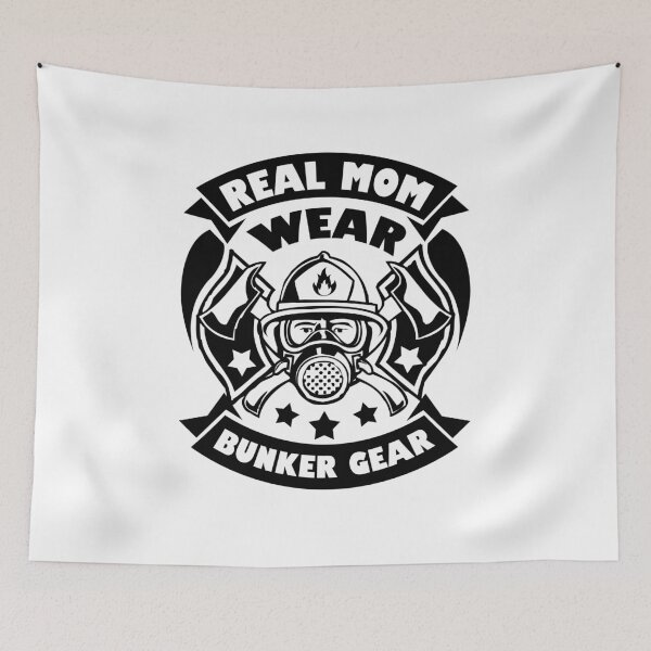 Item preview, Firefighter : Real Mom Wear Bunker Gear designed and sold by Digitalhumor.
