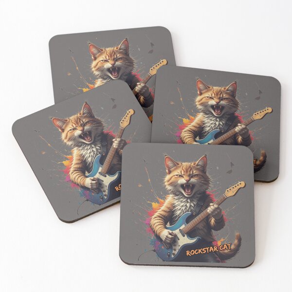 Item preview, Rockstar Cat  designed and sold by DigitalArtTK.