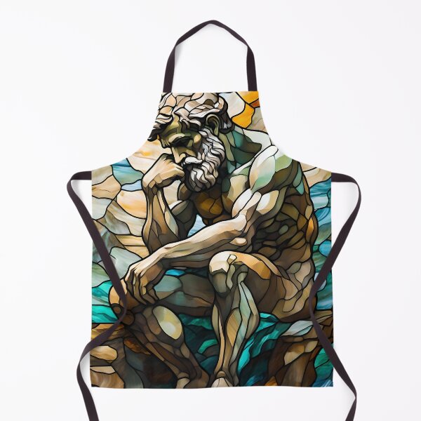 Item preview, Stained Glass Man Thinking designed and sold by Ciervo Primavera.