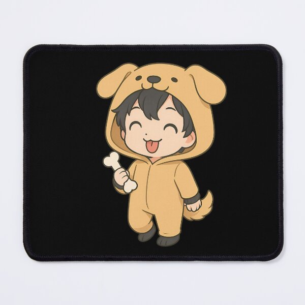 Item preview, Happy Chibi Dog Hoodie – Cute Golden Retriever Ears & Bone – Kawaii Anime Art designed and sold by ColorSplash123.