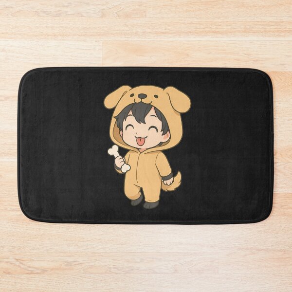 Item preview, Happy Chibi Dog Hoodie – Cute Golden Retriever Ears & Bone – Kawaii Anime Art designed and sold by ColorSplash123.