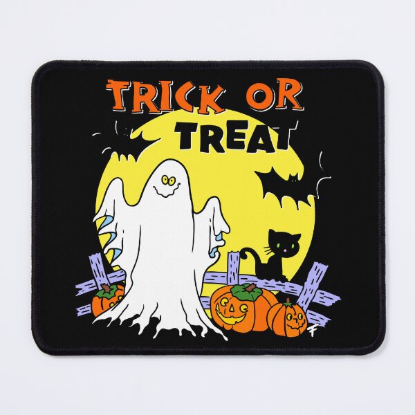Item preview, Retro Trick or Treat - Black Background  designed and sold by The Abysmall.