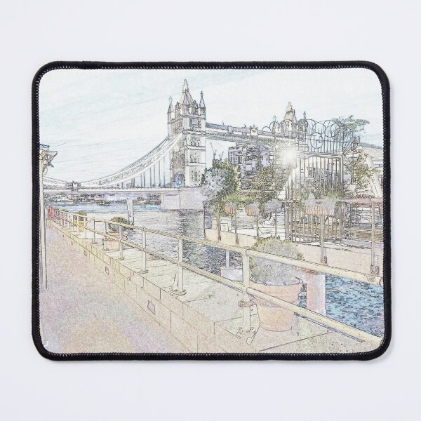 Item preview, Pastel Tower Bridge - London in Dreamy Sketch designed and sold by Lens Atlas .