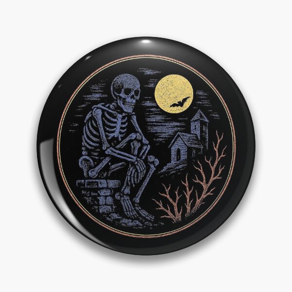 Item preview, Moonlit Skeleton's Silent Contemplation designed and sold by zzz888.