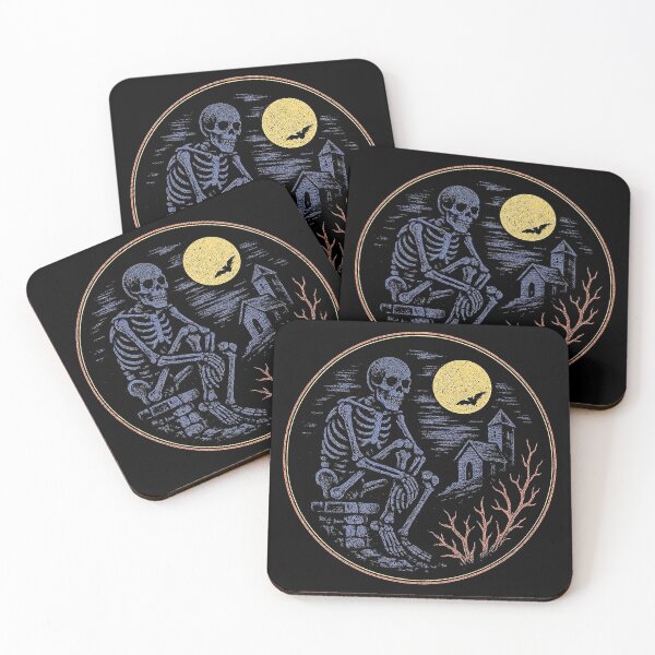 Item preview, Moonlit Skeleton's Silent Contemplation designed and sold by zzz888.