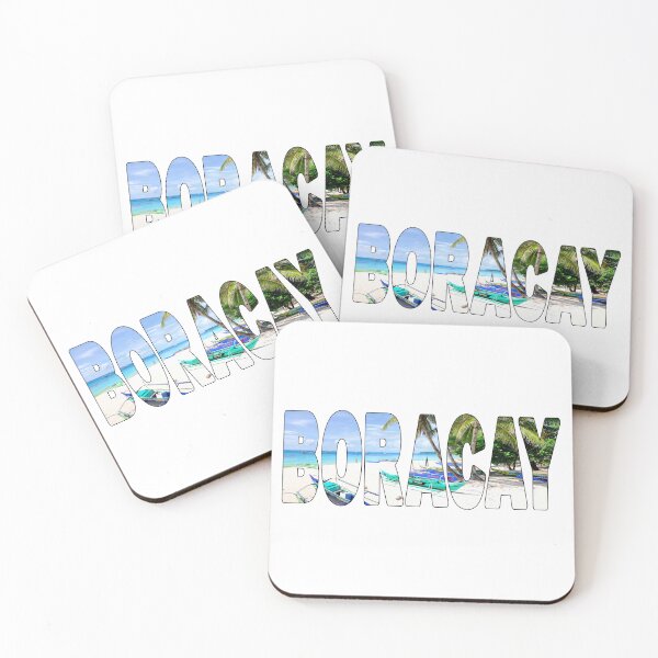 Item preview, BORACAY - Philippines White Beach Paradise Boats Palms designed and sold by Adam Gormley.