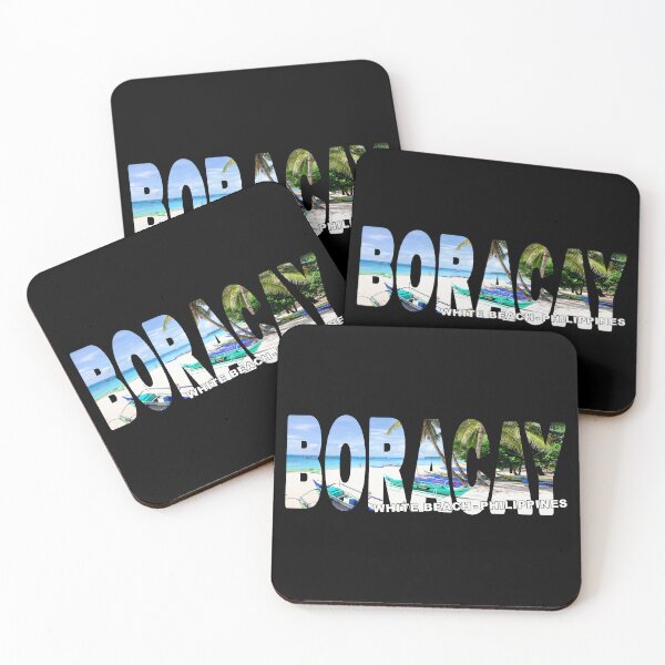 Item preview, BORACAY White Beach Philippines - Paradise Boats Palms designed and sold by Adam Gormley.