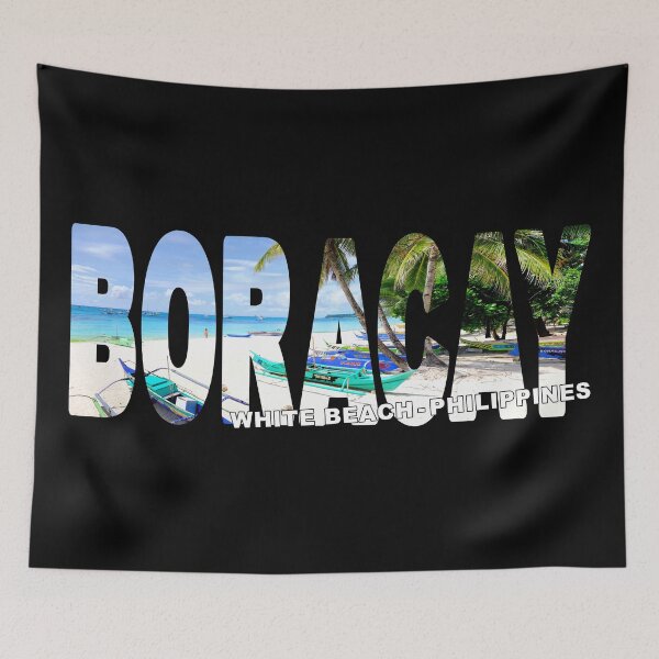 Item preview, BORACAY White Beach Philippines - Paradise Boats Palms designed and sold by Adam Gormley.