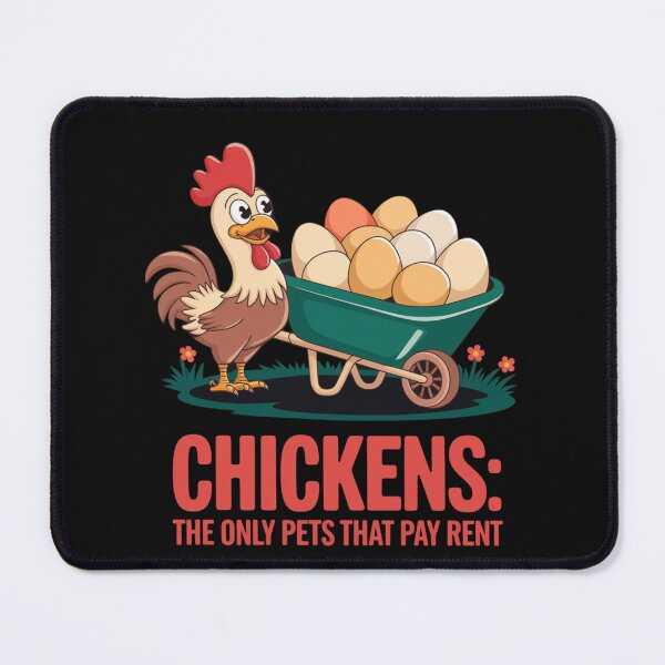 Item preview, Chickens The Only Pets That Pay Rent Funny Chicken  designed and sold by ConceptualVibes.