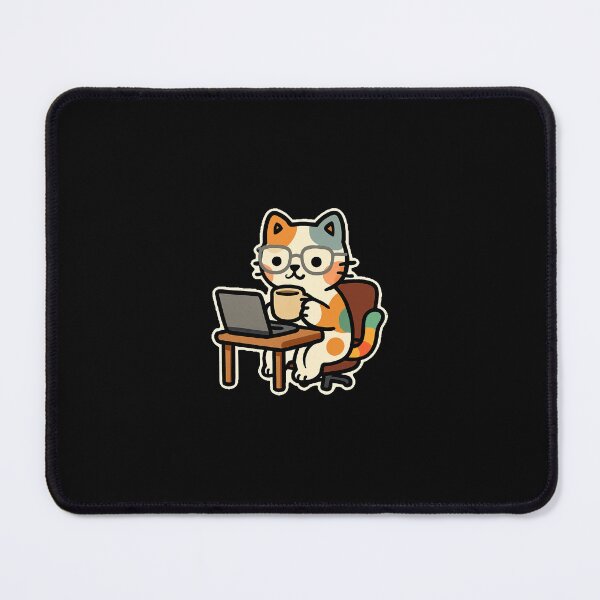 Item preview, OFFICE CAT (OFFICE WORKER) designed and sold by Rose&Mike.