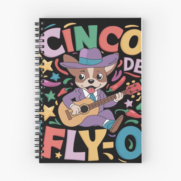 Item preview, Cinco de Fly-O Funny Chihuahua Zipline Guitar Mexican Fiesta designed and sold by ConceptualVibes.