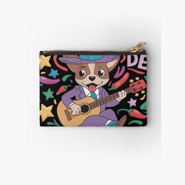Item preview, Cinco de Fly-O Funny Chihuahua Zipline Guitar Mexican Fiesta designed and sold by ConceptualVibes.