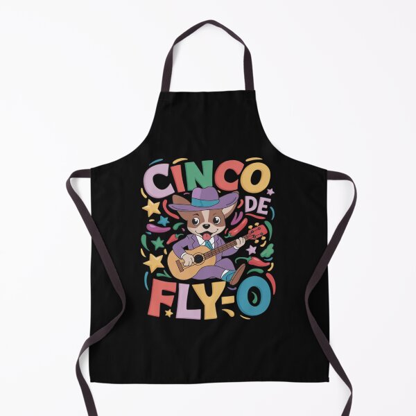 Item preview, Cinco de Fly-O Funny Chihuahua Zipline Guitar Mexican Fiesta designed and sold by ConceptualVibes.