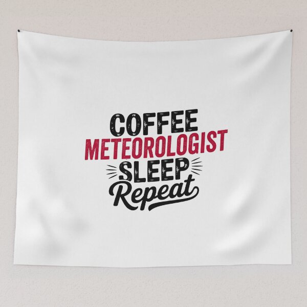 Item preview, Coffee Meteorologist Sleep Repeat - Funny Meteorologist Lover designed and sold by Watsonarts.