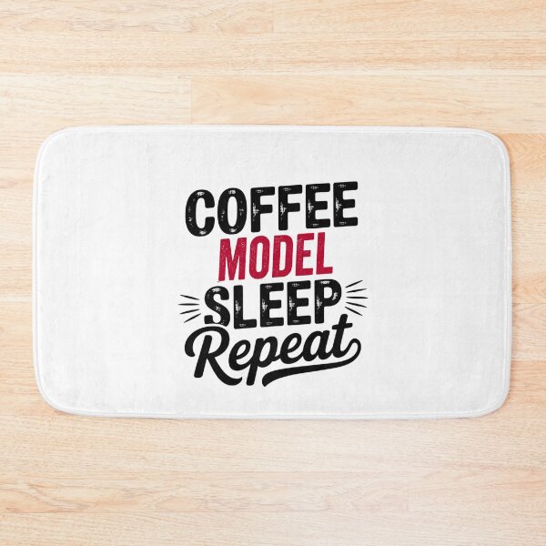 Item preview, Coffee Model Sleep Repeat - Funny Model Lover designed and sold by Watsonarts.