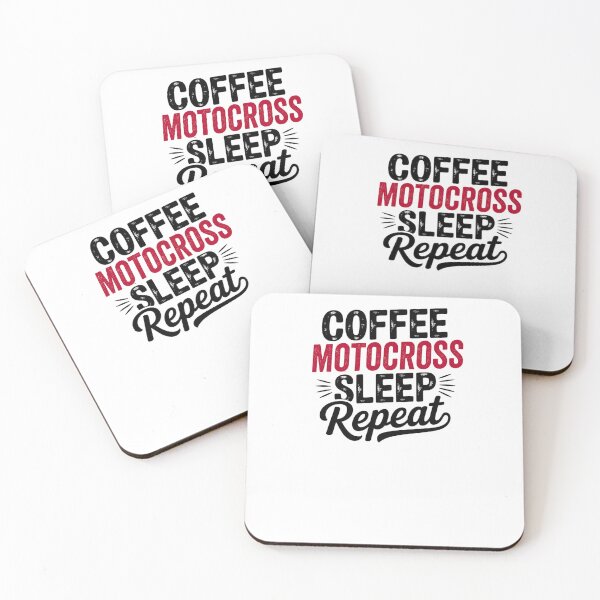 Item preview, Coffee Motocross Sleep Repeat - Funny Motocross Lover designed and sold by Watsonarts.