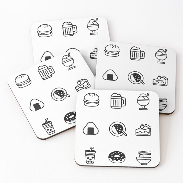 Item preview, Minimalist Japanese Food Icons – Onigiri, Parfait, and More designed and sold by Minimalist Japanese Words.