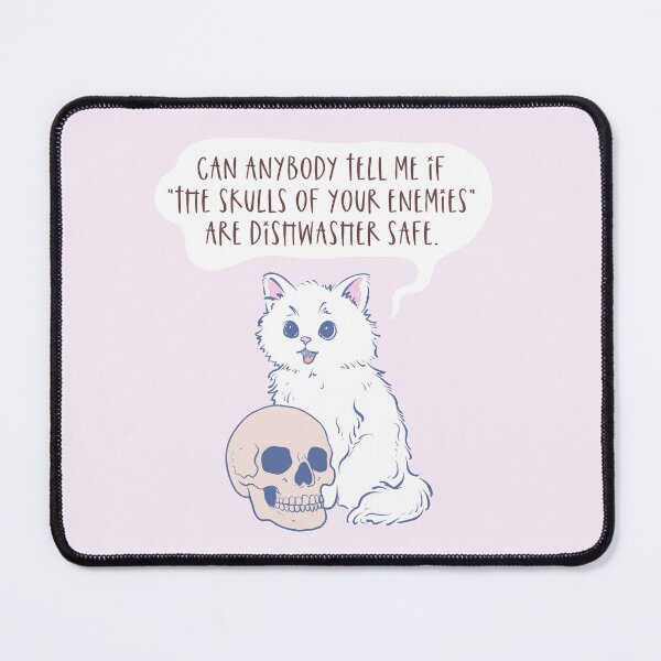 Item preview, Funny Cat with Skull – Dark Humor designed and sold by Jess.a.creates.