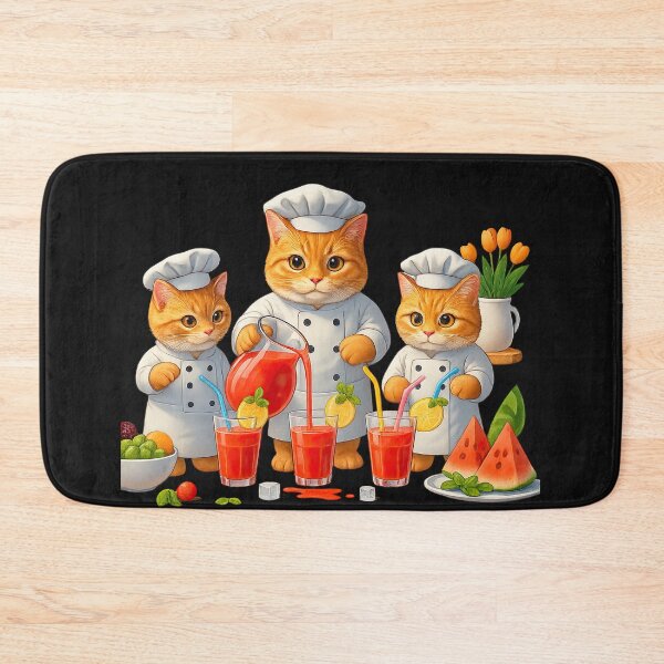 Item preview, Cute Chef Cats Making Fresh Juice designed and sold by rachada99.