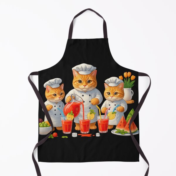 Item preview, Cute Chef Cats Making Fresh Juice designed and sold by rachada99.