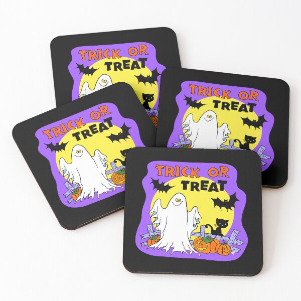 Item preview, Retro Trick or Treat - Purple Outline  designed and sold by The Abysmall.