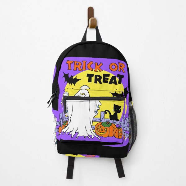Item preview, Retro Trick or Treat - Purple Outline designed and sold by The Abysmall.