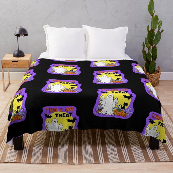 Item preview, Retro Trick or Treat - Purple Outline  designed and sold by The Abysmall.