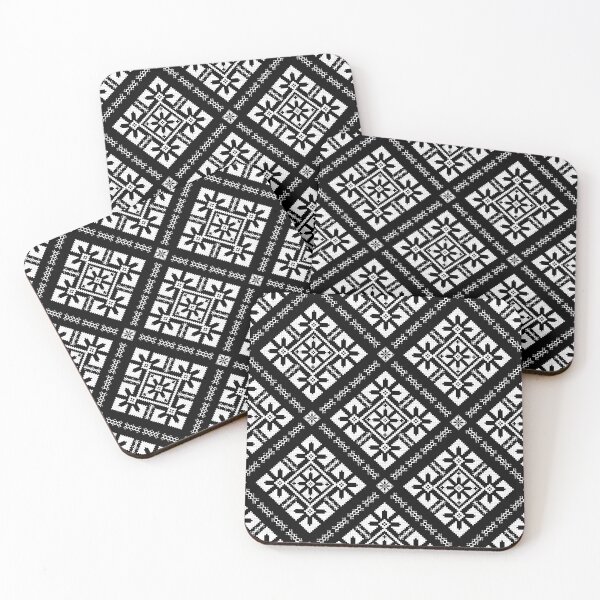Item preview, Black & White Pixel Ethnic Pattern designed and sold by Khwanchai.