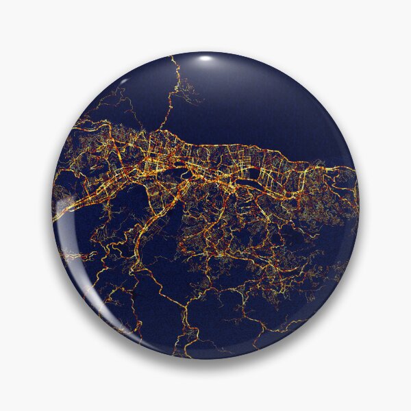 Item preview, Caracas, Venezuela Map - City At Night designed and sold by deMAP.