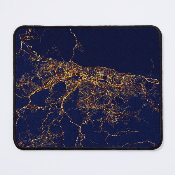 Item preview, Caracas, Venezuela Map - City At Night designed and sold by deMAP.